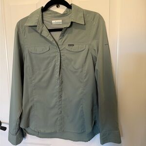 Columbia Sage Green Outdoor Shirt